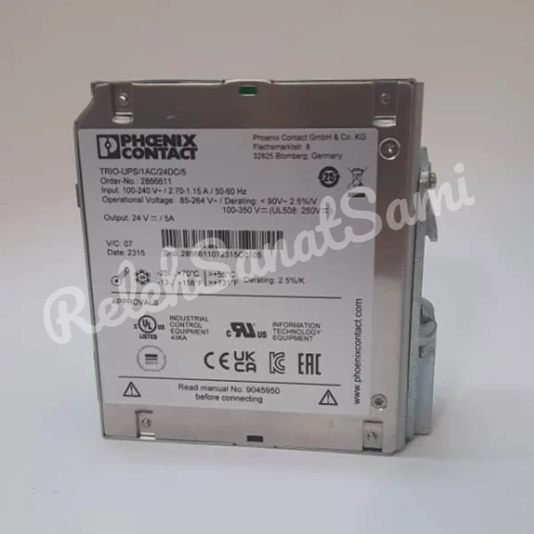 TRIO-UPS 1AC 24DC 5 - Uninterruptible power supply 2866611 phoenix contact فونیکس کنتاکت رله صنعت سامی (4)