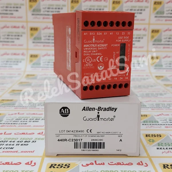 رله ایمنی 440R-C23017 GUARDMASTER MSR6RT الن بردلی relehsanatsami.com رله صنعت سامی allen bradley (1)