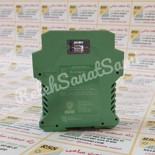 SAG-B-2101L+ Intrinsic Safety Barrier SAG CO. relay barrier relehsanatsami.com بریر رله صنعت سامی سگ ساگ اس ای جی (1)