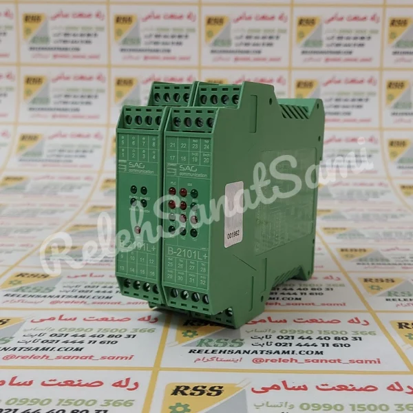 SAG-B-2101L+ Intrinsic Safety Barrier SAG CO. relay barrier relehsanatsami.com بریر رله صنعت سامی سگ ساگ اس ای جی (1)